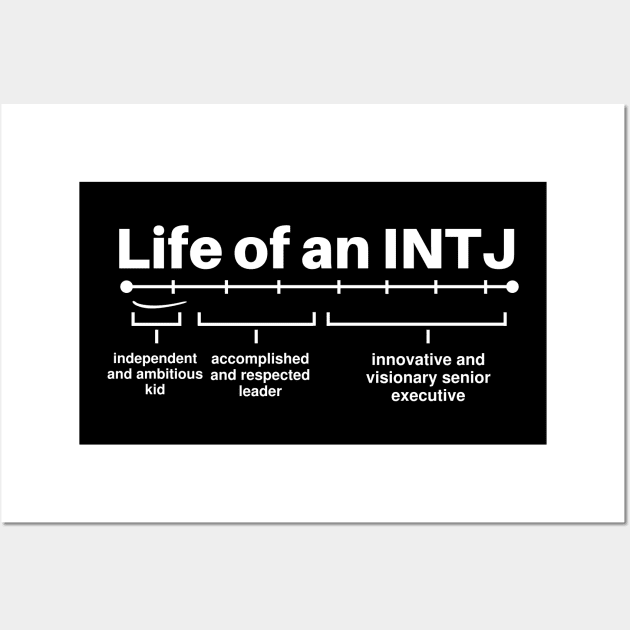 Life of an INTJ Funny INTJ Jokes Memes of Personality Type Introvert Memes Wall Art by Mochabonk